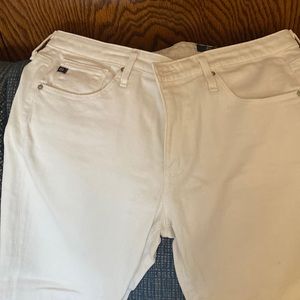 AG white jeans. Gently worn. The Stevie ankle.